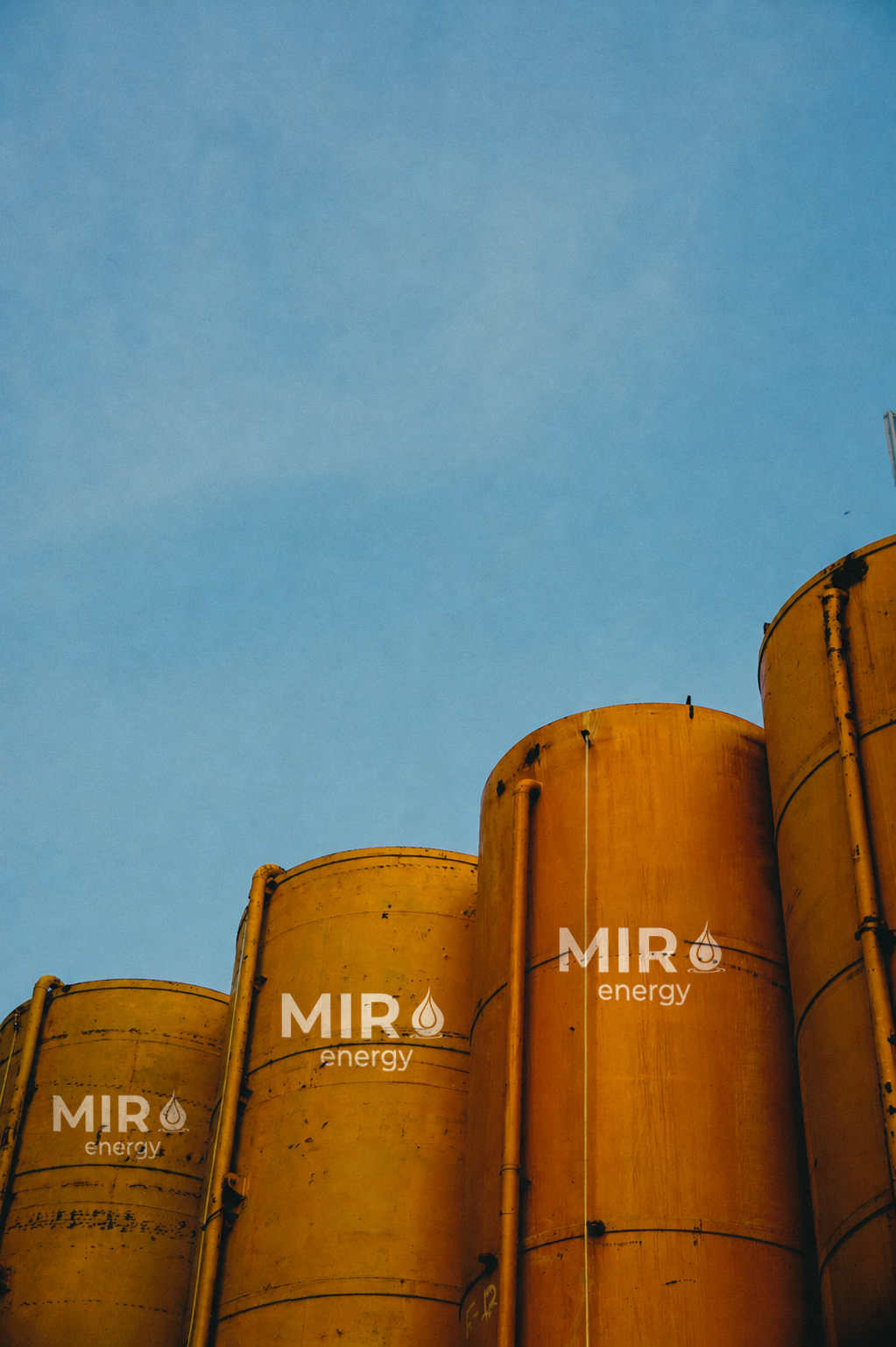 Industrial storage infrastructure with MIR branding